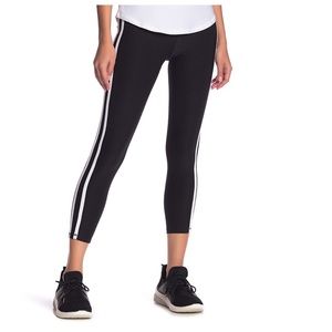 X By Gottex Women’s Stripe 7/8 Legging -Black, NWT